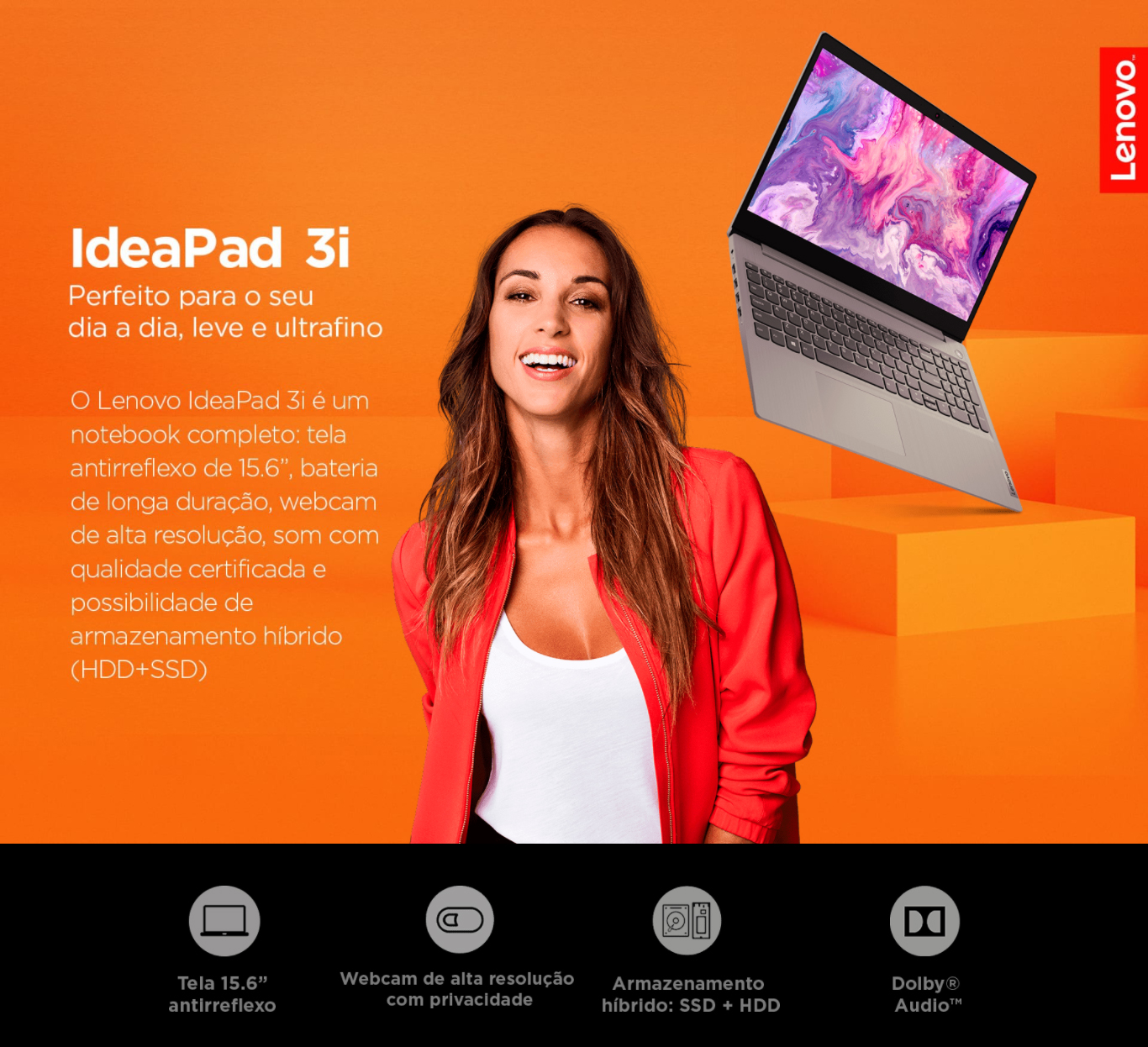 Notebook Lenovo Ideapad  Intel Celeron N4020 4GB 500GB 14